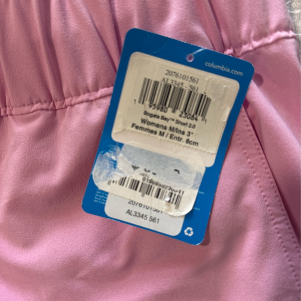 Columbia Pink Athletic Shorts with Elastic Waistband- Bogata Bay - Picture 4 of 4